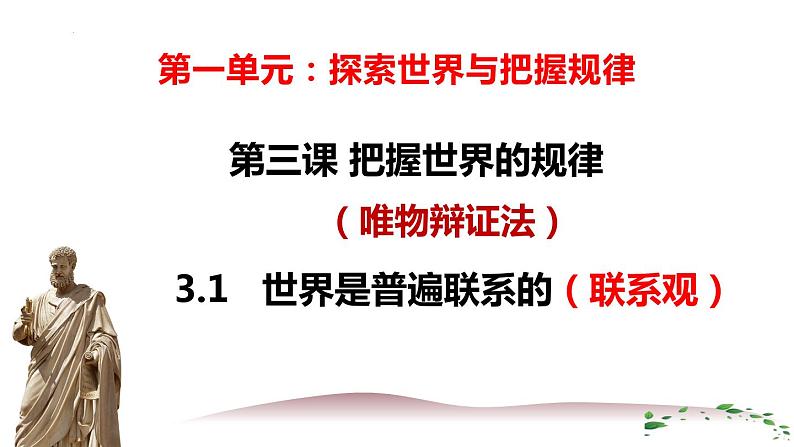 高中政治统编版必修4 3.1世界是普遍联系的课件PPT第3页