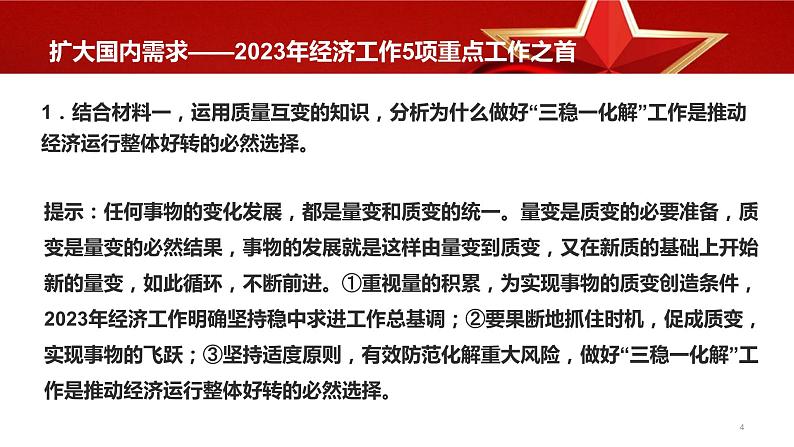 热点32 扩大国内需求—2023年经济工作5项重点工作之首(讲解课件) -备战2023年高考政治时政热点解读+命题预测（新教材新高考）第4页