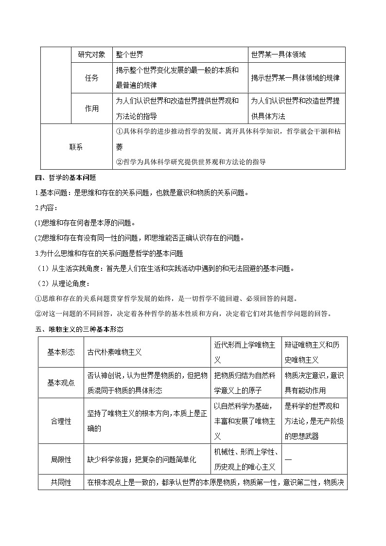 回归教材重难点10  探索世界与把握规律 -【查漏补缺】2023年高考政治三轮冲刺过关（新高考专用）（解析版）第3页