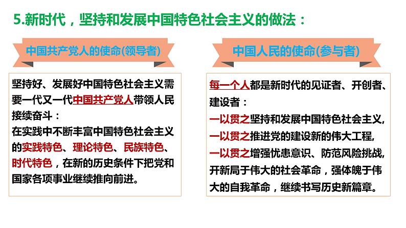 中国特色社会主义背书清单课件-2024届高考政治一轮复习统编版必修一第7页