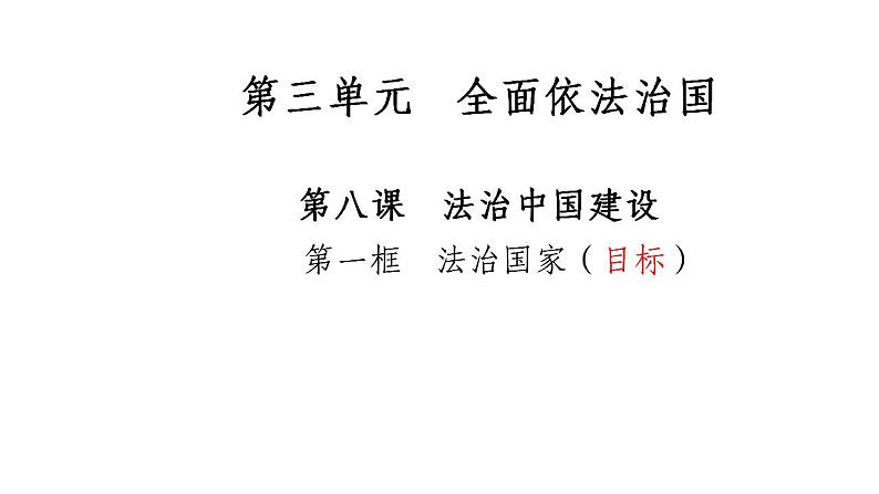 8.1 法治国家 高一政治课件（统编版必修3）第3页