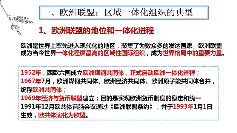 8.3 区域性国际组织 课件-2023-2024学年高中政治统编版选择性必修一当代国际政治与经济04