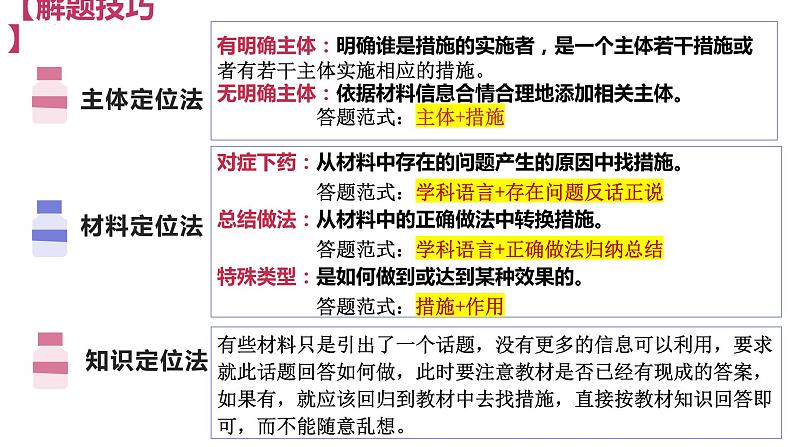 措施类主观题解题技巧课件-2024届高考政治一轮复习统编版第4页