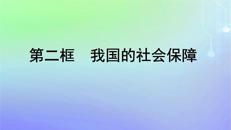 广西专版2023_2024学年新教材高中政治第二单元经济发展与社会进步第四课我国的个人收入分配与社会保障第2框我国的社会保障课件部编版必修2第1页