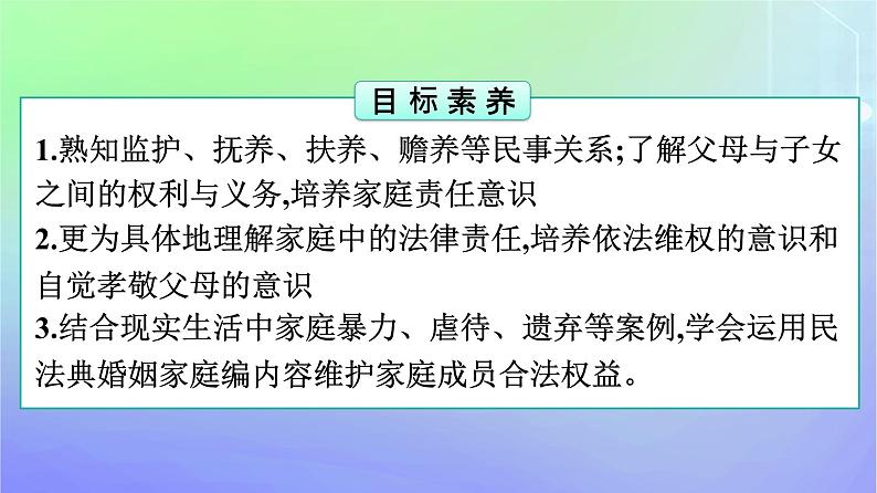 广西专版2023_2024学年新教材高中政治第2单元家庭与婚姻第5课在和睦家庭中成长第1框家和万事兴课件部编版选择性必修204