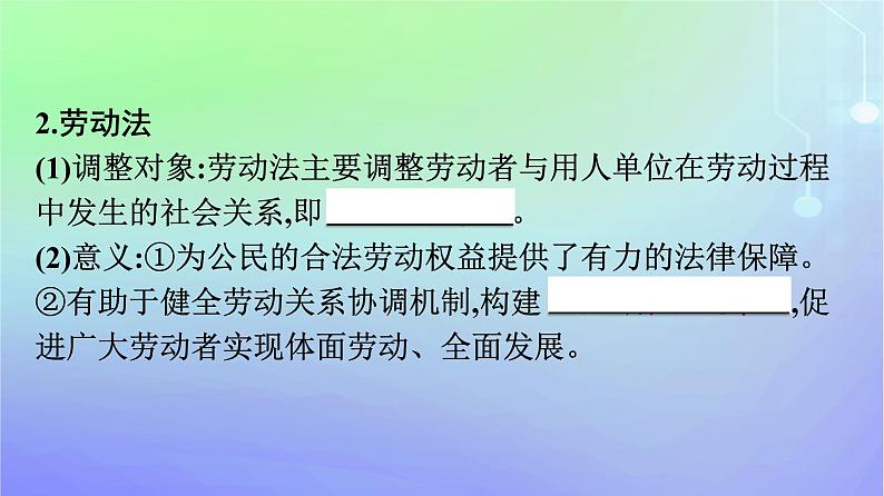 广西专版2023_2024学年新教材高中政治第3单元就业与创业第7课做个明白的劳动者第1框立足职场有法宝课件部编版选择性必修208