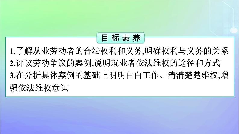 广西专版2023_2024学年新教材高中政治第3单元就业与创业第7课做个明白的劳动者第2框心中有数上职澄件部编版选择性必修2课件PPT第4页