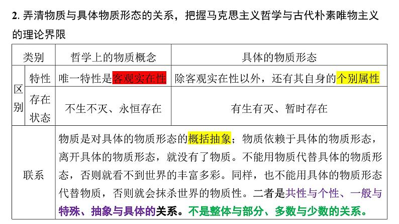 第二课  探究世界的本质 课件-2024届高考政治一轮复习统编版必修四哲学与文化第8页