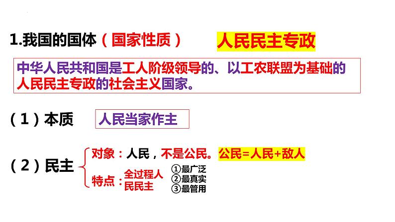 第四课 人民民主专政的社会主义国家课件-2024届高考政治一轮复习统编版必修三政治与法治第7页