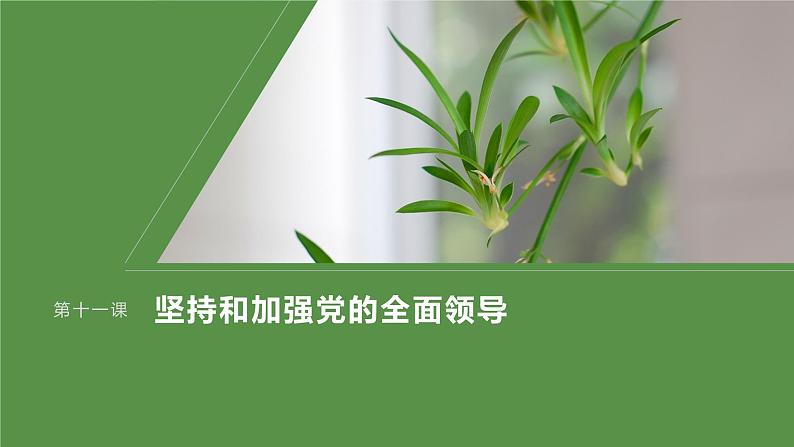 2024届高考政治一轮复习（部编版江苏专用）必修3政治与法治第十一课课时2巩固党的执政地位课件第1页