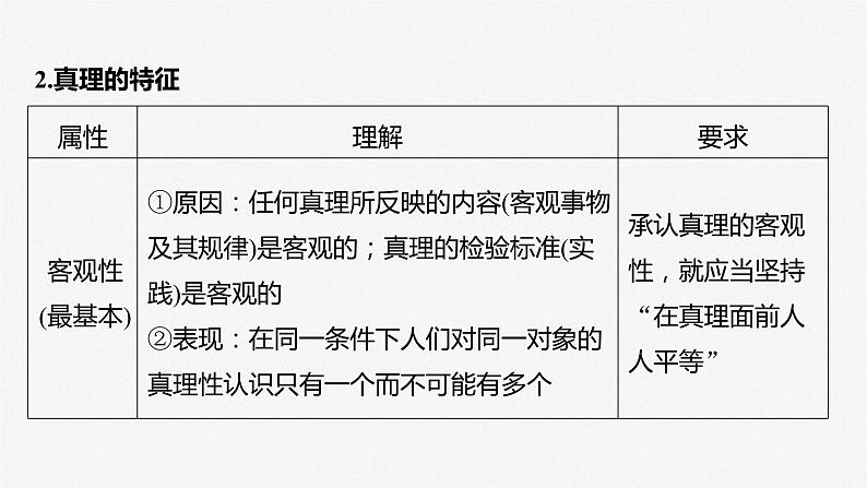 2024届高考政治一轮复习（部编版江苏专用）必修4哲学与文化第二十一课课时2在实践中追求和发展真理课件08