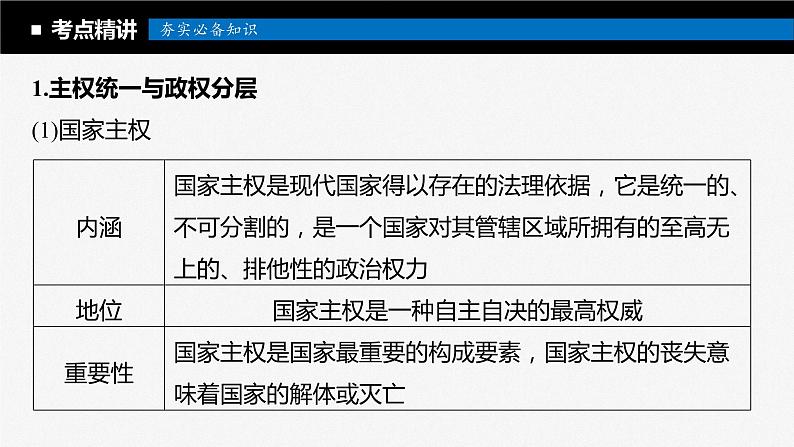 2024届高考政治一轮复习（部编版江苏专用）选择性必修1当代国际政治与经济第二十七课课时2国家的结构形式课件第5页