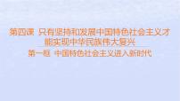 高中政治 (道德与法治)人教统编版必修1 中国特色社会主义中国特色社会主义进入新时代授课ppt课件