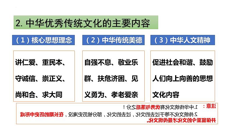 7.2 正确认识中华传统文化 课件 -2023-2024学年高中政治统编版必修四哲学与文化05