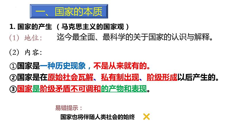 第一课 国体与政体 课件-2024届高考政治一轮复习统编版选择性必修一当代国际政治与经济第2页