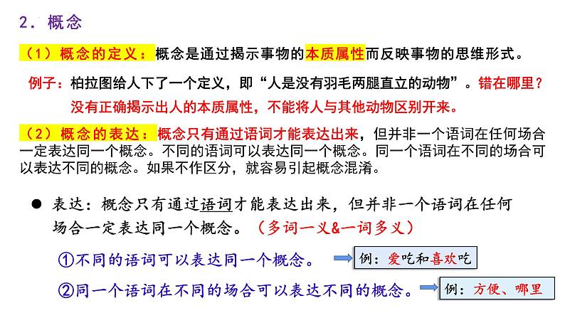 第四课 准确把握概念 课件-2024届高考政治一轮复习统编版选择性必修三逻辑与思维第6页