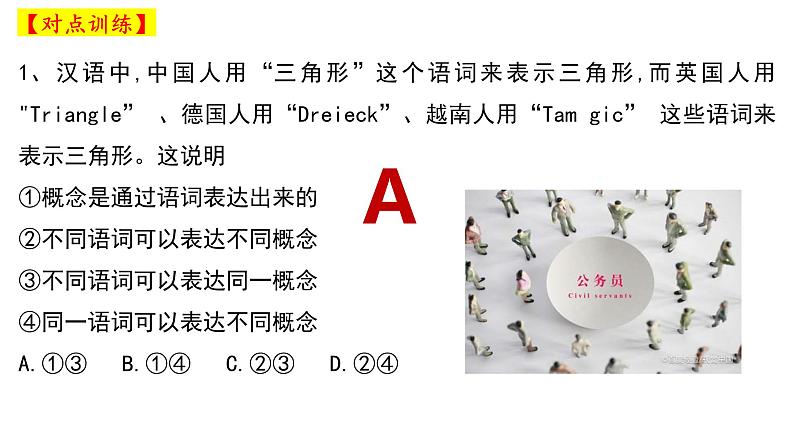 第四课 准确把握概念 课件-2024届高考政治一轮复习统编版选择性必修三逻辑与思维第7页