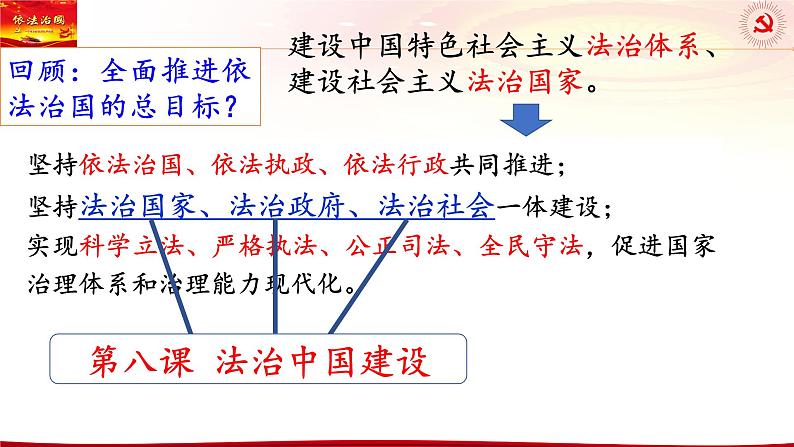 第八课 法治中国建设 课件-2024届高考政治一轮复习统编版必修三政治与法治第4页