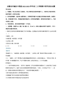 安徽省卓越县中联盟2022-2023学年高三政治上学期期中联考试题（Word版附解析）