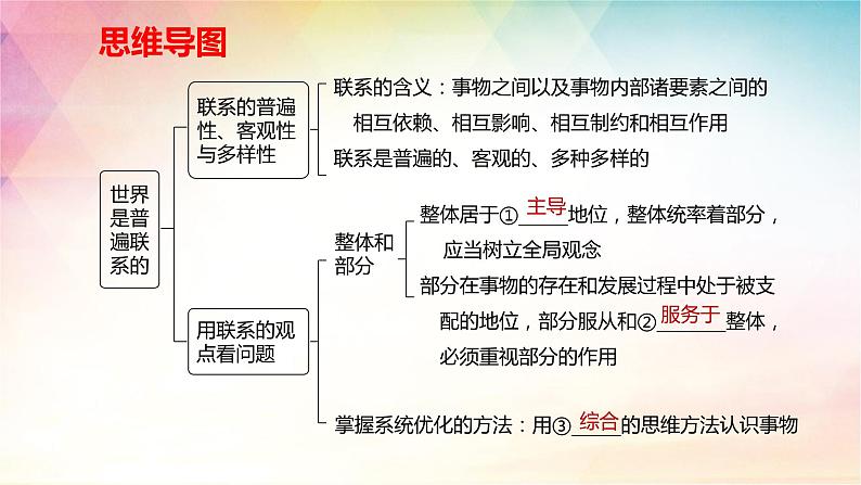 3.1 世界是普遍联系的 课件-2024届高考政治一轮复习统编版必修四哲学与文化04