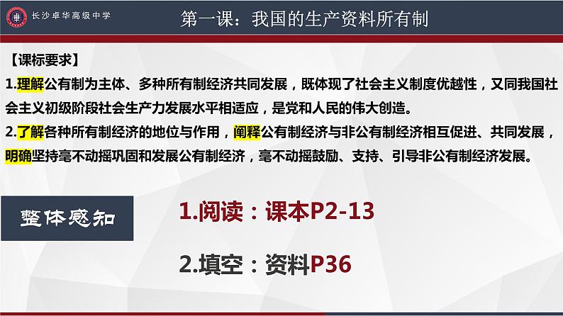 第一课 我国的生产资料所有制 课件-2024届高考政治一轮复习统编版必修二经济与社会05