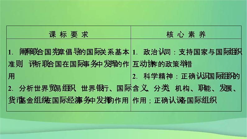 新高考政治一轮总复习课件国际组织第6课主要的国际组织（含解析）第5页