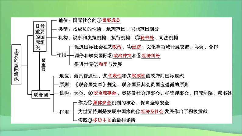 新高考政治一轮总复习课件国际组织第6课主要的国际组织（含解析）第7页