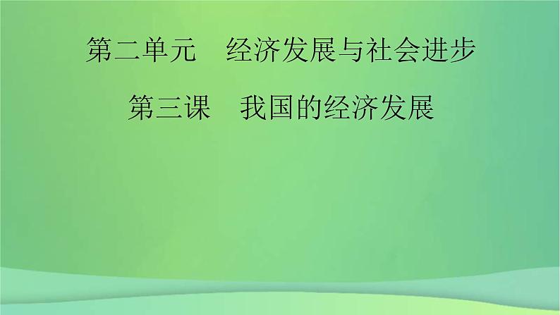 新高考政治一轮总复习课件经济发展与社会进步第3课我国的经济发展（含解析）第2页