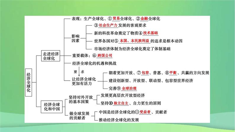 新高考政治一轮总复习课件经济全球化第5课走进经济全球化及经济全球化与中国（含解析）07