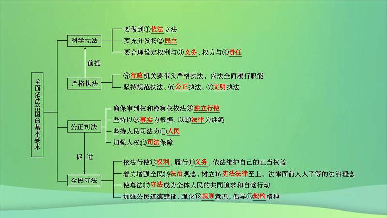 新高考政治一轮总复习课件全面依法治国第9课全面推进依法治国的基本要求（含解析）第7页