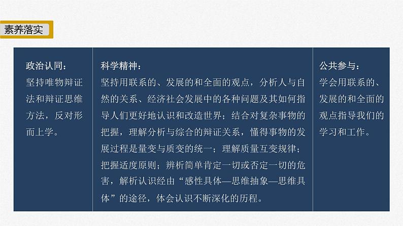 新高考政治二轮复习讲义课件专题9课时1　唯物辩证法的总特征（含解析）第3页