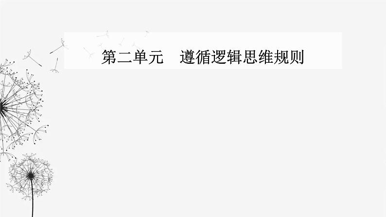 人教版高中思想政治选择性必修3第二单元第四课第二框明确概念的方法课件01