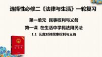 1.1 认真对待民事权利与义务 课件 -2024届高考政治一轮复习统编版选择性必修二法律与生活