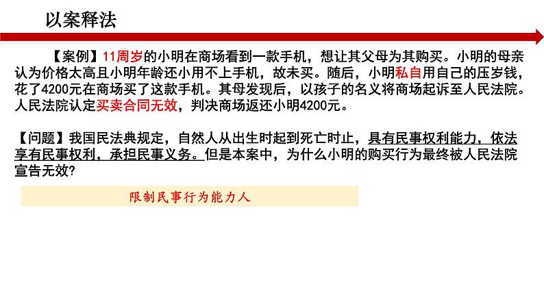 1.1 认真对待民事权利与义务 课件 -2024届高考政治一轮复习统编版选择性必修二法律与生活第6页