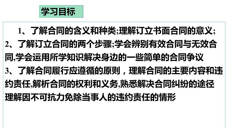 第三课 订约履约 诚信为本 课件-2024届高考政治一轮复习统编版选择性必修二法律与生活第2页