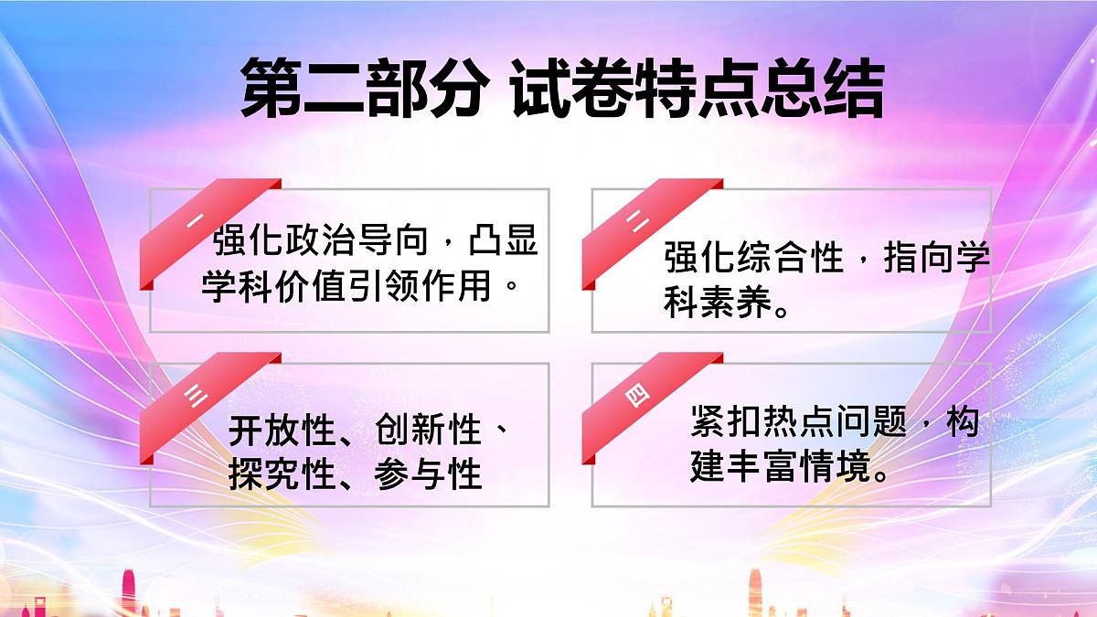 2023年高考政治新课标卷分析及一模考试总结反思课件第8页