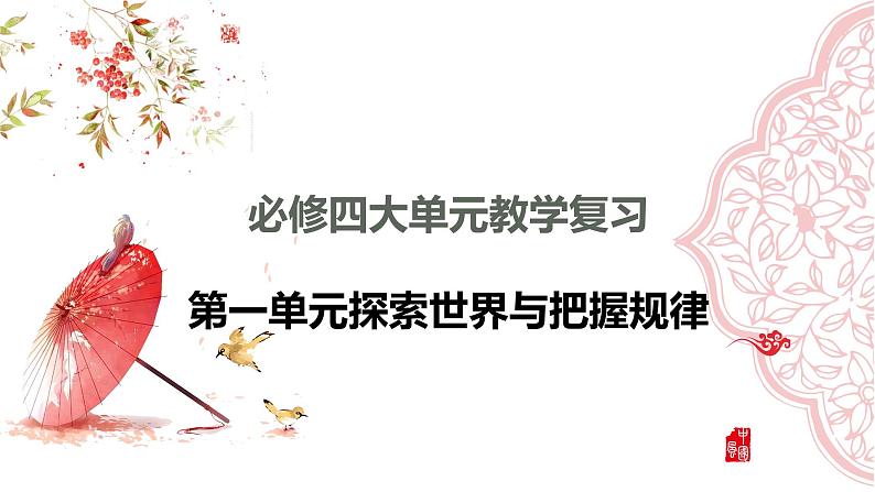 第二课 探究世界的本质 课件-2024届高考政治一轮复习统编版必修四哲学与文化第1页