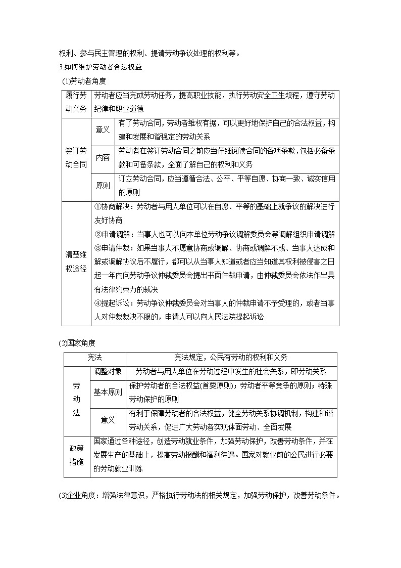 新高考政治二轮复习学案 专题4　就业创业与企业经营（含解析）03
