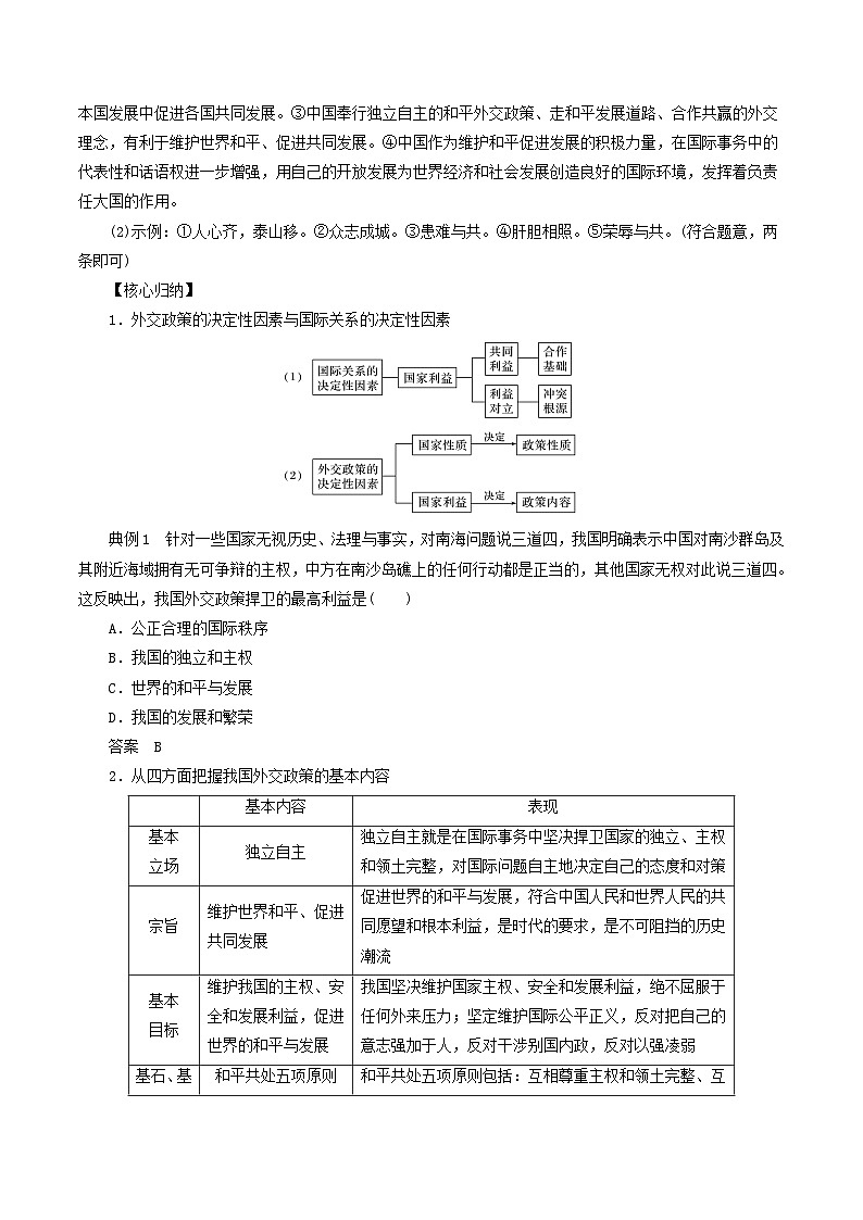 【核心素养目标】统编版高中政治选修一5.1 中国外交政策的形成与发展  课件+教案+学案+同步练习（含答案）+视频02
