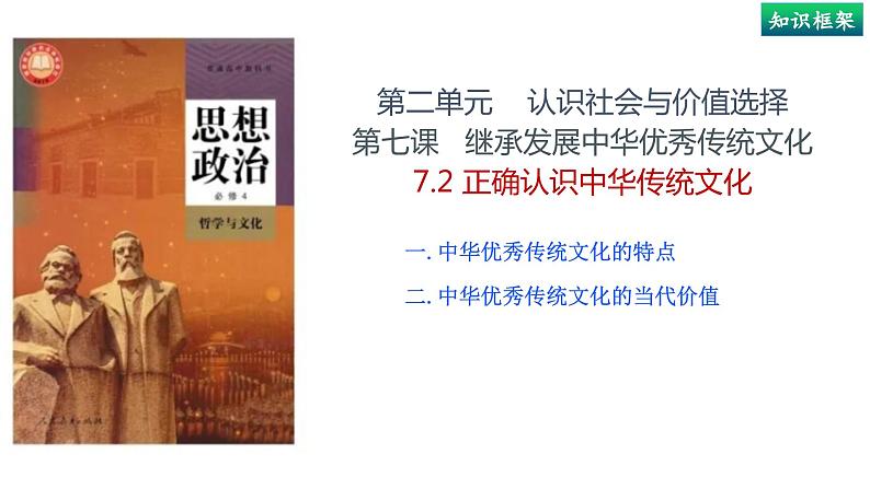 7.2正确认识中华传统文化-高中政治统编版必修四《哲学与文化》课件PPT第1页