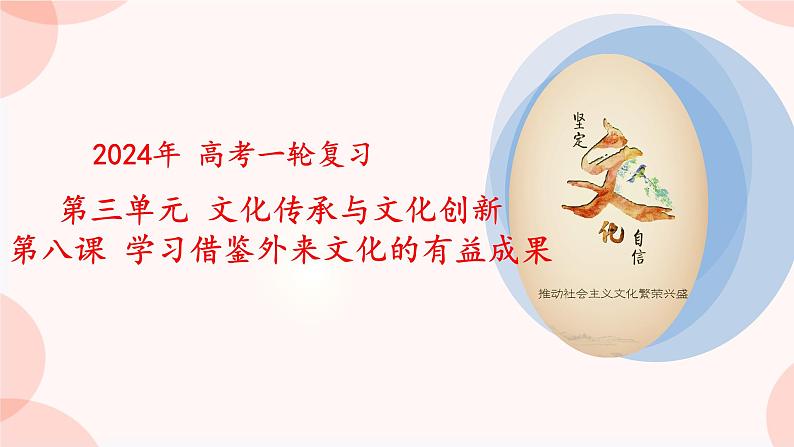 第八课 学习借鉴外来文化的有益成果 课件 -2024届高考政治一轮复习统编版必修四哲学与文化02