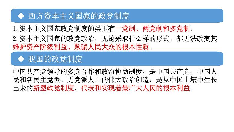 专题03 政党和利益集团-备战2024年高考政治一轮复习课件（统编版选择性必修1）第6页