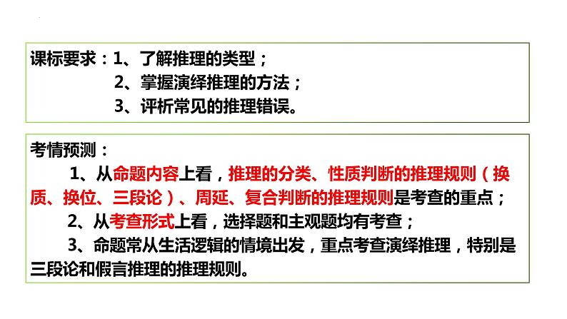 第六课 掌握演绎推理方法课件-2024届高考政治一轮复习统编版选择性必修三逻辑与思维第2页