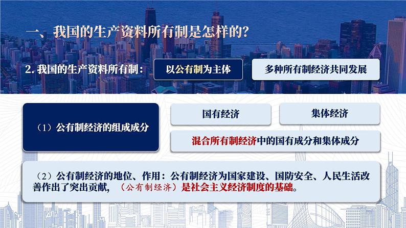 1.1公有制为主体 多种所有制经济共同发展课件-2024届高三政治一轮复习统编版必修二经济与社会07