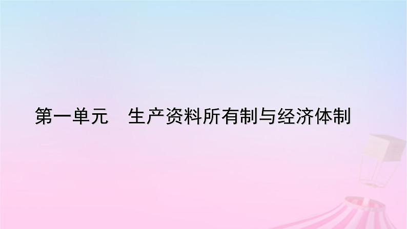 新教材适用2023_2024学年高中政治第1单元生产资料所有制与经济体制第2课我国的社会主义市抄济体制第1框使市场在资源配置中起决定性作用课件部编版必修201