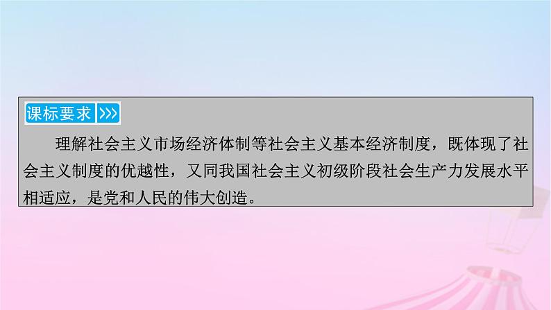 新教材适用2023_2024学年高中政治第1单元生产资料所有制与经济体制第2课我国的社会主义市抄济体制第1框使市场在资源配置中起决定性作用课件部编版必修205