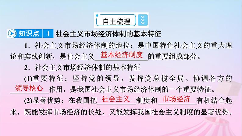 新教材适用2023_2024学年高中政治第1单元生产资料所有制与经济体制第2课我国的社会主义市抄济体制第2框更好发挥政府作用课件部编版必修207