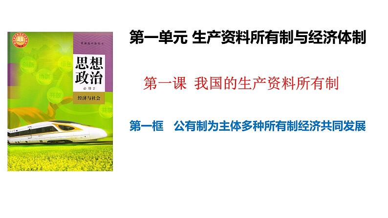 1.1公有制为主体多种所有制经济共同发展课件-2023-2024学年高中政治统编版必修二经济与社会 (1)第3页