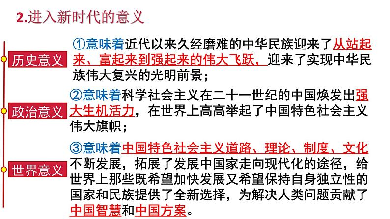 4.1+中国特色社会主义进入新时代+课件-2023-2024学年高中政治统编版必修一中国特色社会主义第5页