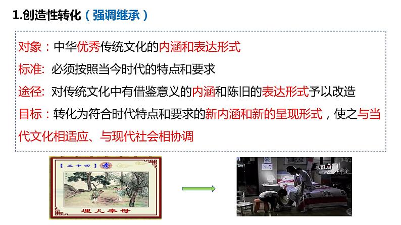 7.3弘扬中华优秀传统文化与民族精神课件-2023-2024学年高中政治统编版必修四哲学与文化第8页